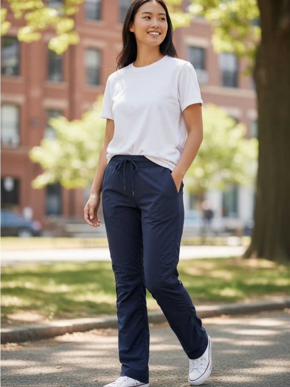Kirkland Signature Navy Blue Drawstring Joggers